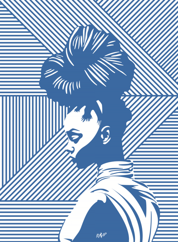 Femme motif WAX