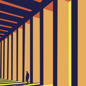 Colonnes ombragées